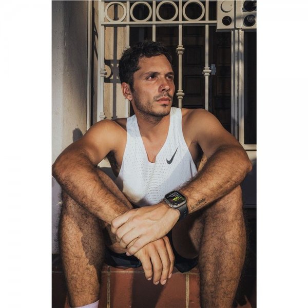 Apple Watch 44/45/46mm Armbånd Tempo Band Svart