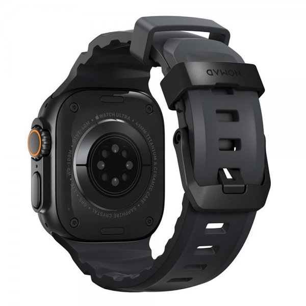 Apple Watch 44/45/46mm/Ultra 49mm Armbånd Rocky Point Svart Storm
