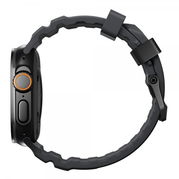 Apple Watch 44/45/46mm/Ultra 49mm Armbånd Rocky Point Svart Storm