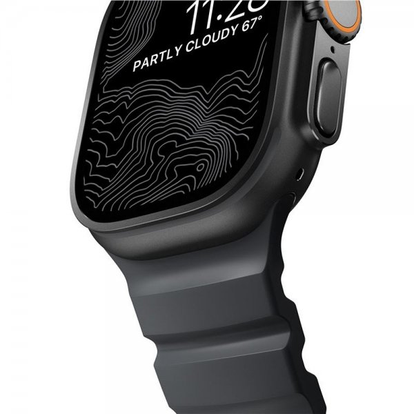 Apple Watch 44/45/46mm/Ultra 49mm Armbånd Rocky Point Svart Storm