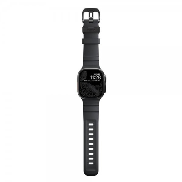 Apple Watch 44/45/46mm/Ultra 49mm Armbånd Rocky Point Svart Storm