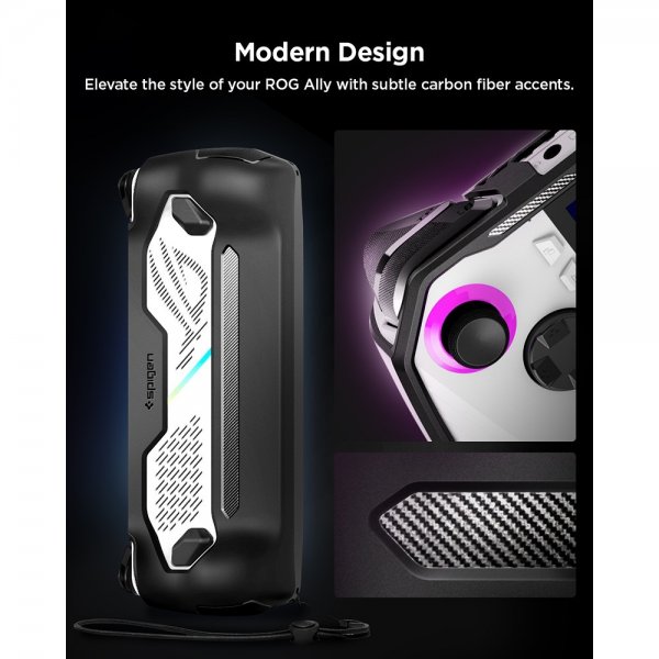 ASUS ROG Ally 2023 Deksel Rugged Armor Svart