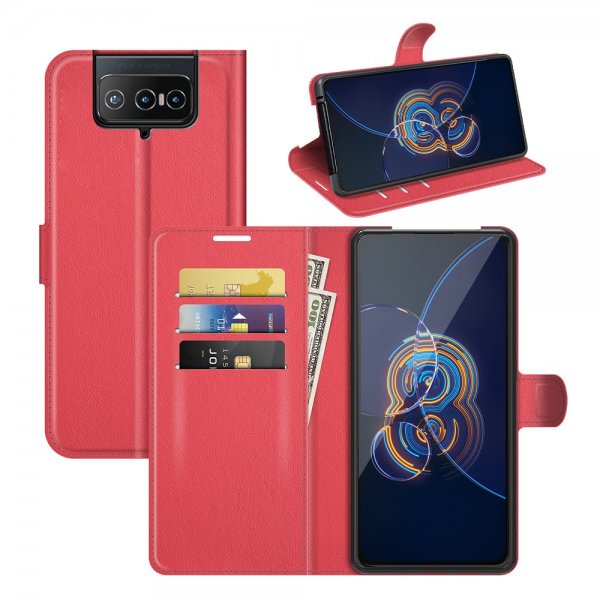 Asus Zenfone 8 Flip Etui Litchi Sin