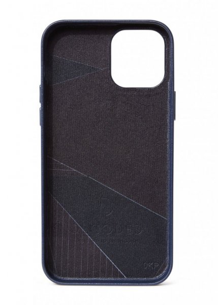 Leather Backcover MagSafe for iPhone 12 & 12 Pro Navy