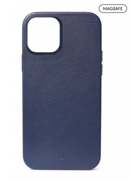 Leather Backcover MagSafe for iPhone 12 & 12 Pro Navy