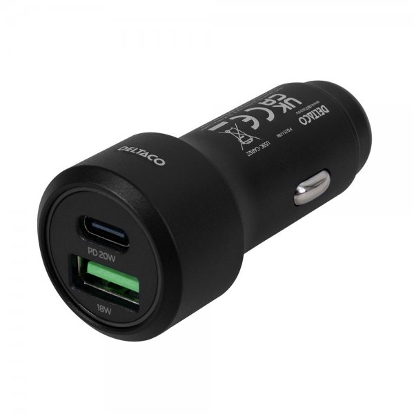 Mobillader til bil Fast Charging Dual USB Car Charger