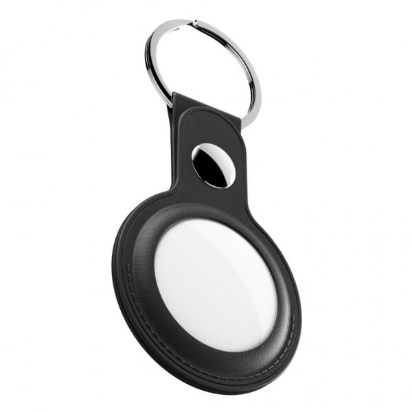 AirTag Holder Leather 2-pack Black