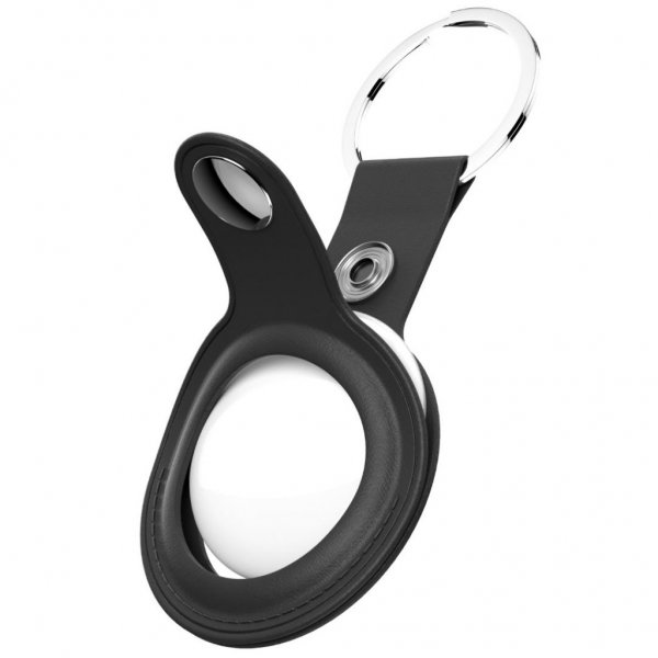 AirTag Holder Leather 2-pack Black
