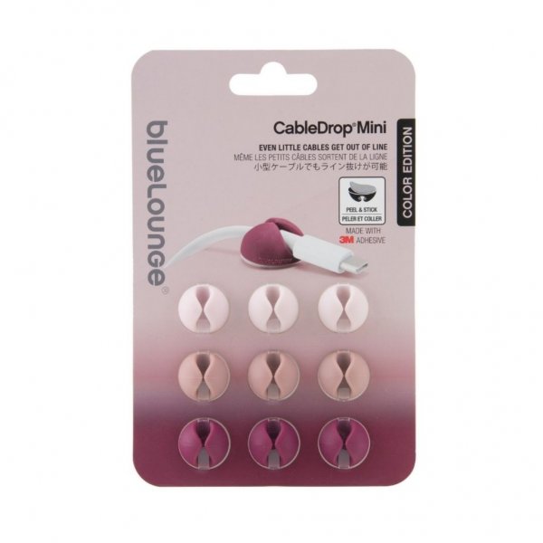 CableDrop Mini Ombre - 9-pakning Rosa
