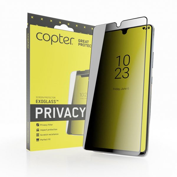 iPhone 14 Pro Skärmskydd Exoglass Curved Privacy