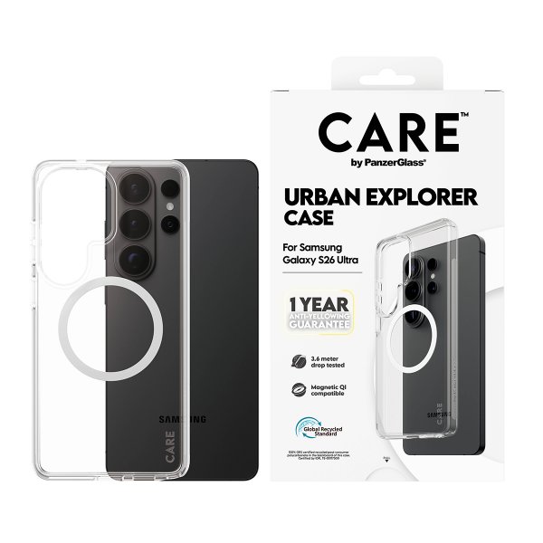 Samsung Galaxy S26 Ultra Deksel Urban Explorer MagSafe Transparent