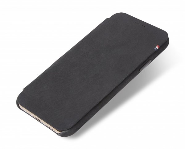 iPhone X/Xs Slim Leather Wallet Case Black