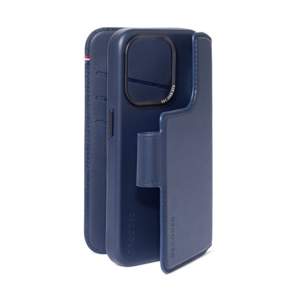 iPhone 15 Pro Max Etui Leather Detachable Wallet True Navy