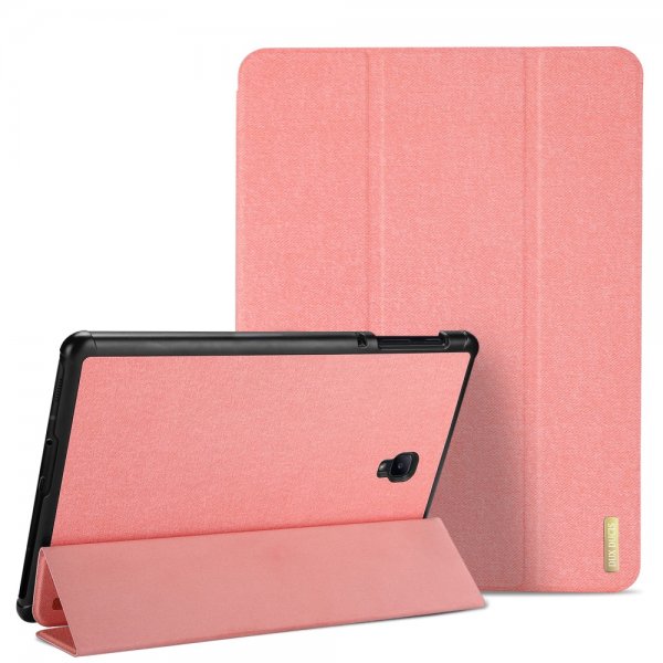 Domo Series Etui till Samsung Galaxy Tab S4 10.5 Stoff TPU Tri-Fold Rosa