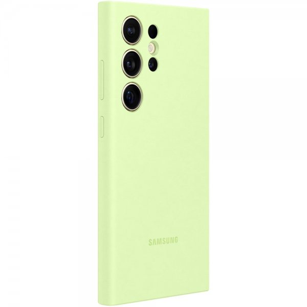 Original Galaxy S24 Ultra Deksel Silicone Case Light Green