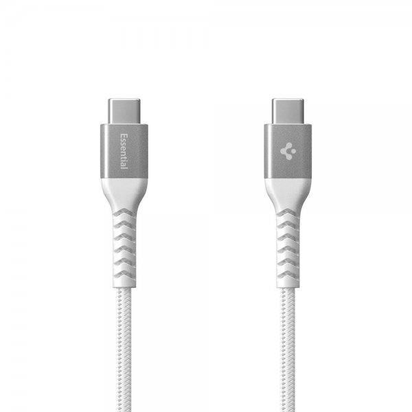 Essential Kabel Fabric USB-C/USB-C 100W 1m Hvit