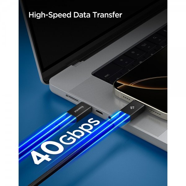 Essential Kabel Fabric USB-C/USB-C 240W 1.5m Svart