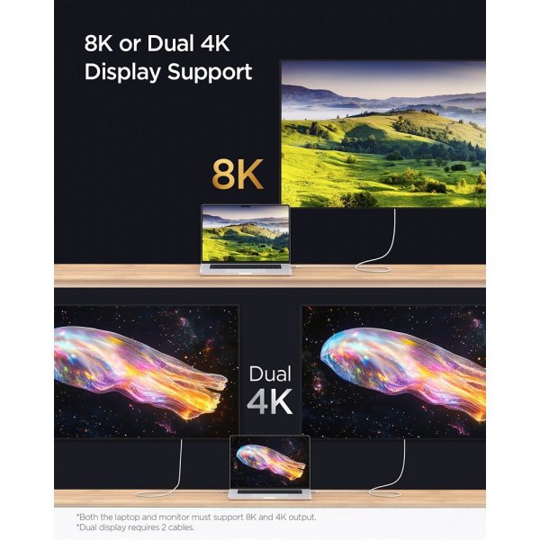 Essential Kabel Fabric USB-C/USB-C 240W 1.5m Svart