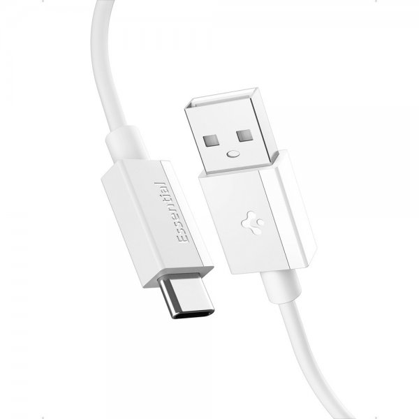 Essential Kabel USB-A/USB-C 60W 1m Hvit