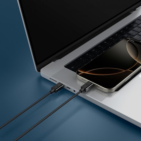 Essential Kabel USB-C/USB-C 60W 2m Svart