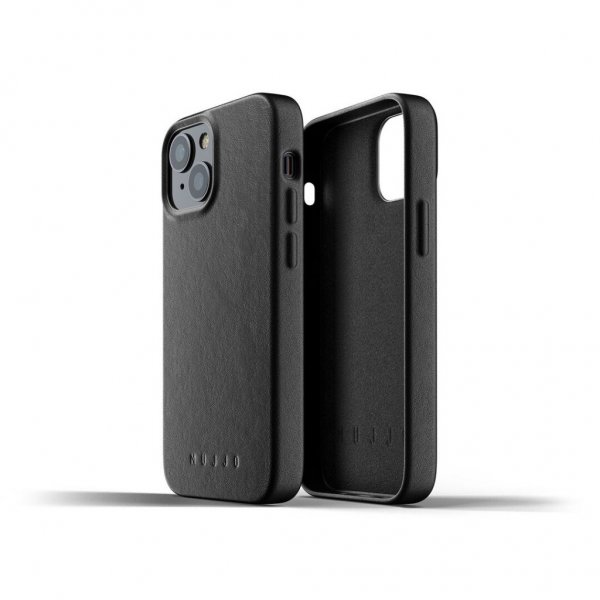 iPhone 13 Mini Deksel Full Leather Case Svart