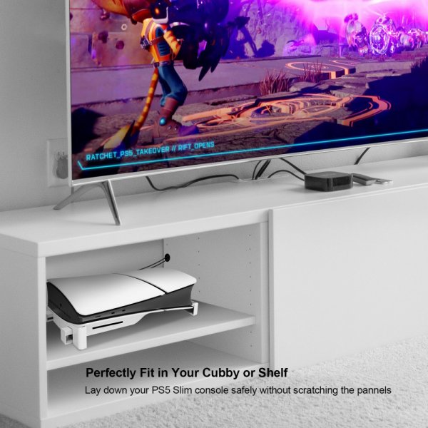 PlayStation 5 Slim (Digital/Disc Edition) Stand Hvit