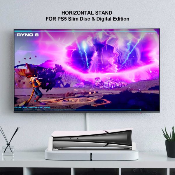 PlayStation 5 Slim (Digital/Disc Edition) Stand Hvit