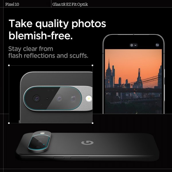 Google Pixel 10 Kamerabeskytter Glas.tR EZ Fit Optik 2-pakning