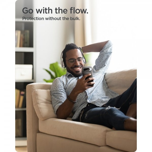 Google Pixel 10/Pixel 10 Pro Deksel Liquid Air MagFit Marble Gray