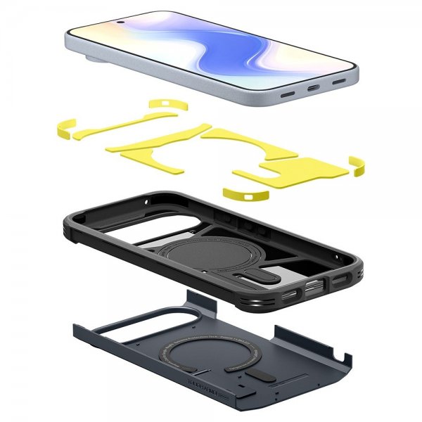 Google Pixel 10/Pixel 10 Pro Deksel Tough Armor MagFit Metal Slate