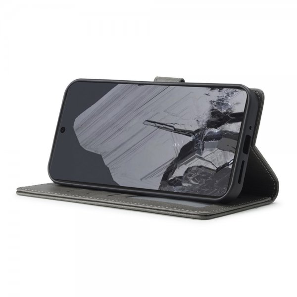 Google Pixel 10 Pro XL Etui med Kortlomme stativfunksjon Grå