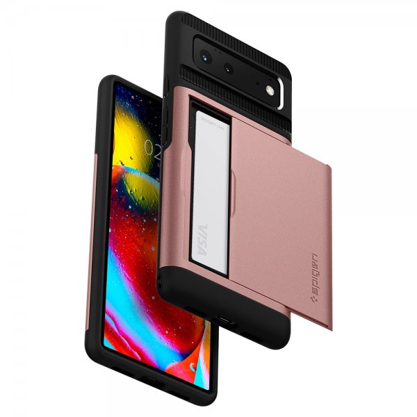 Google Pixel 6 Deksel Slim Armor CS Rose Gold