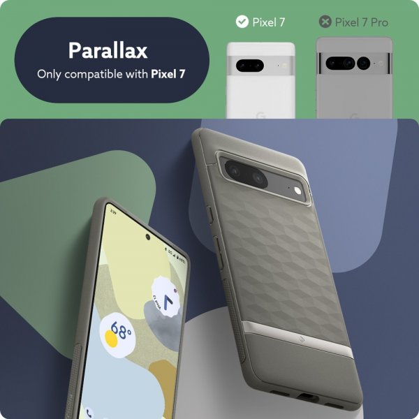 Google Pixel 7 Deksel Parallax Ash Gray
