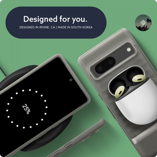 Google Pixel 7 Deksel Parallax Ash Gray