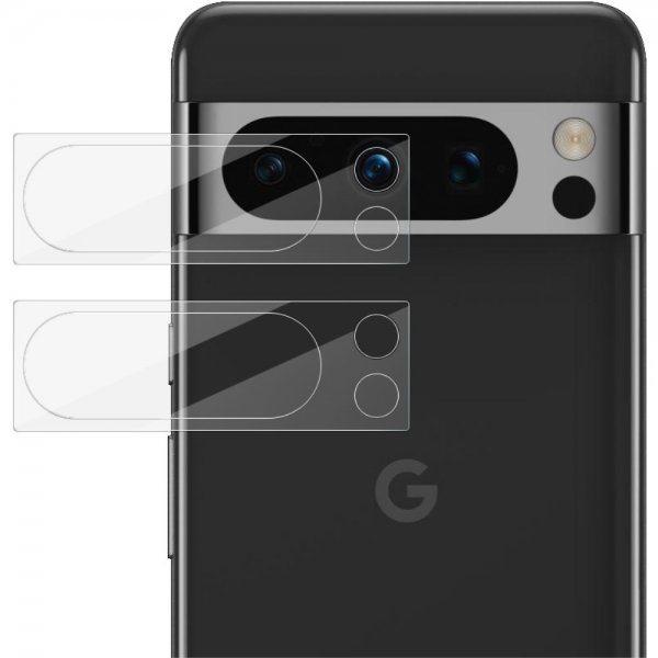 Google Pixel 8 Pro Linsebeskyttelse i Herdet Glass 2-pakning