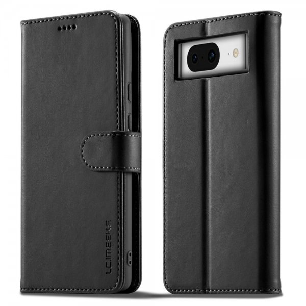 Google Pixel 8a Etui med Kortlomme stativfunksjon Svart