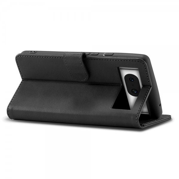 Google Pixel 8a Etui med Kortlomme stativfunksjon Svart