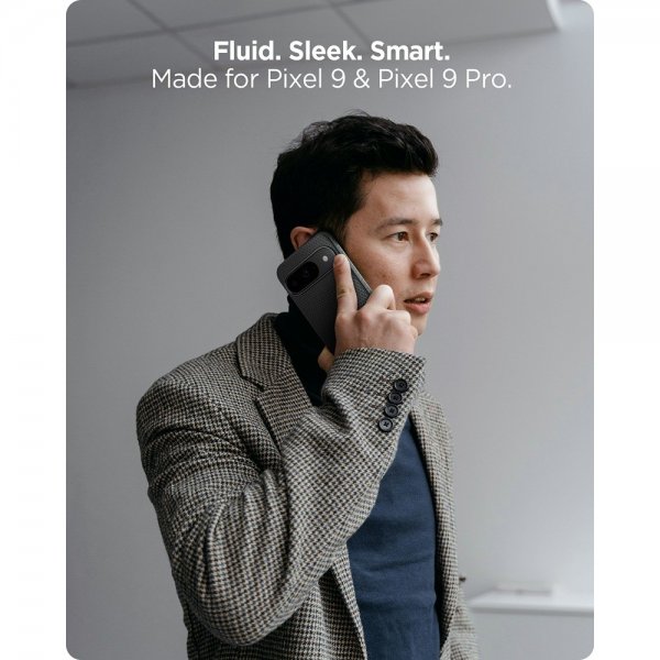 Google Pixel 9/Pixel 9 Pro Deksel Liquid Air Matte Black