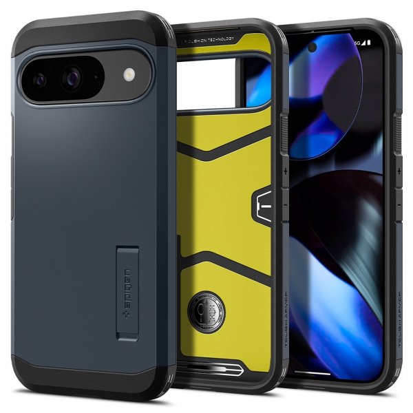 Google Pixel 9/Pixel 9 Pro Deksel Tough Armor Metal Slate