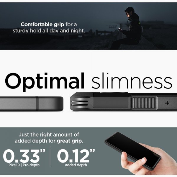 Google Pixel 9/Pixel 9 Pro Deksel Tough Armor Svart