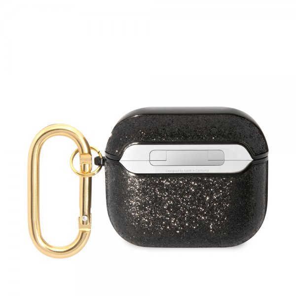 AirPods 3 Deksel Glitter Flakes Svart