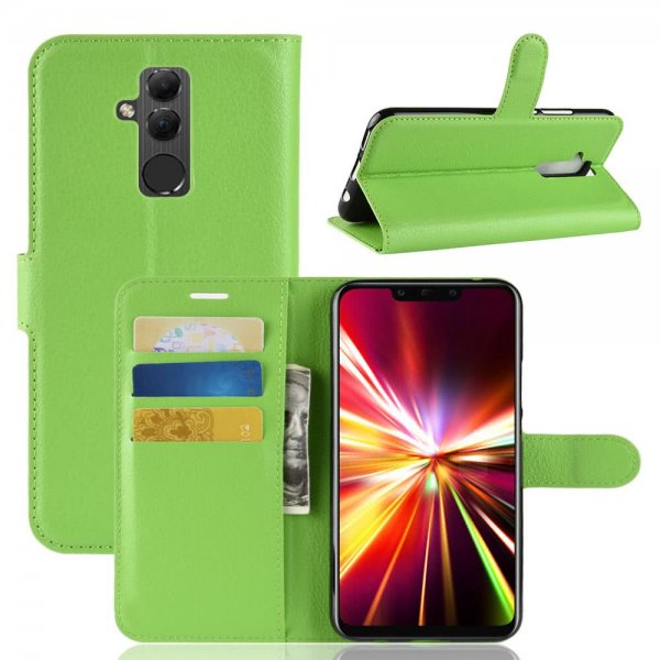Huawei Mate 20 Lite PlånboksEtui PU-skinn Litchi Grønn