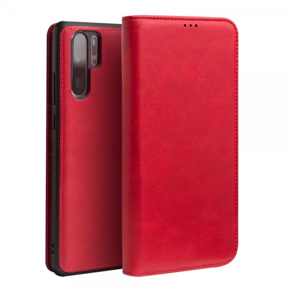 Huawei P30 Pro Etui med Kortlomme Rød