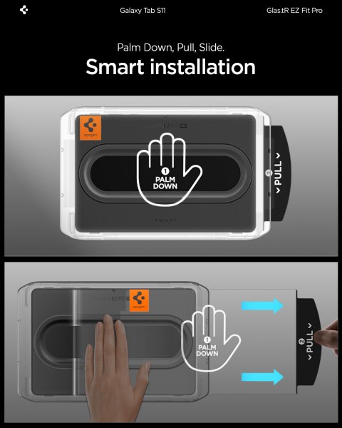 Samsung Galaxy Tab S11 Skjermbeskytter GLAS.tR EZ Fit Pro