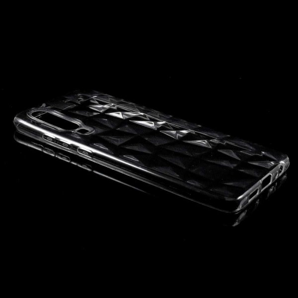 Huawei P30 Deksel 3D Diamanttextur TPU Klar
