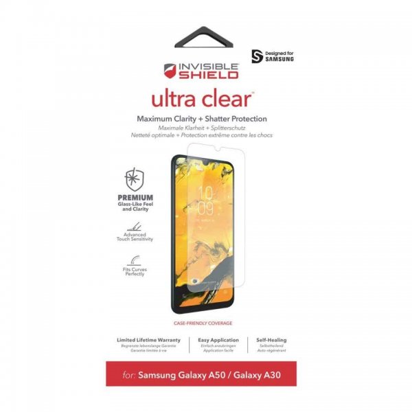 Samsung Galaxy A70 Skjermbeskytter InvisibleShield Ultra Clear HD