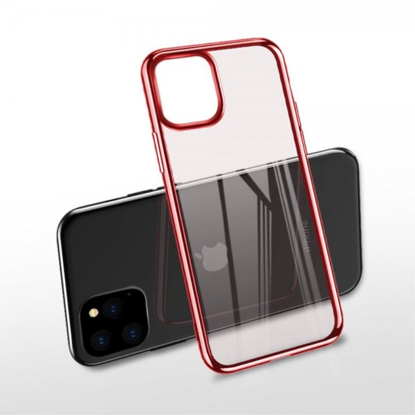 iPhone 11 Pro Deksel Dawn Series Hardplast Belagt Rød