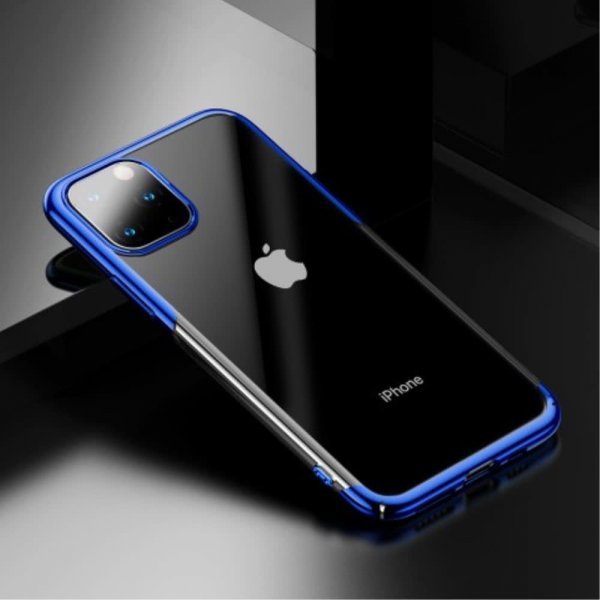 iPhone 11 Pro Deksel Glitter Series Hardplast Belagt Blå