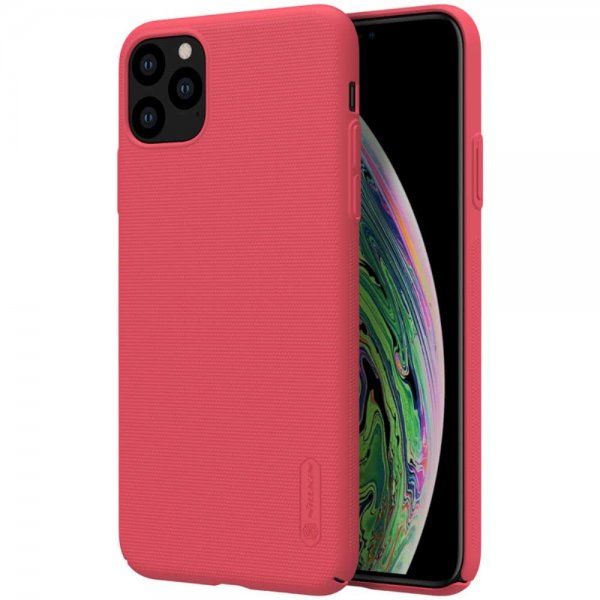 iPhone 11 Pro Max Deksel Frosted Shield Hardplast Rød