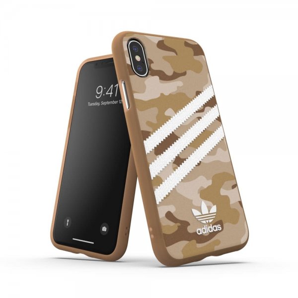 iPhone X/Xs Deksel OR 3-Stripes Snap Case Camo FW19 Raw Gold